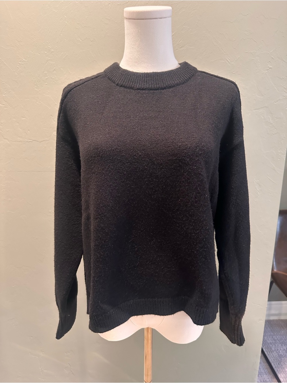 Ann Taylor Black Crewneck Sweater